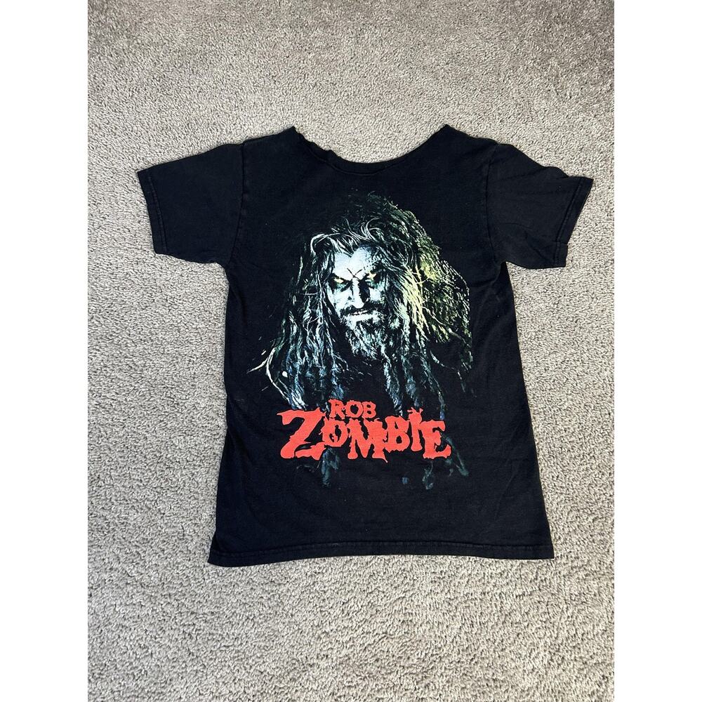 Rob Zombie Shirt Womens XS Black Horror Band Graphic Tee Halloween Rock